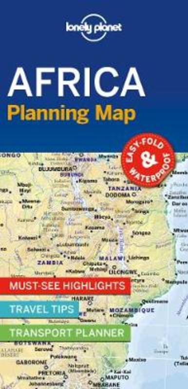 Lonely Planet Africa Planning Map By Lonely Planet 9781788685894 Harry Hartog Bookseller