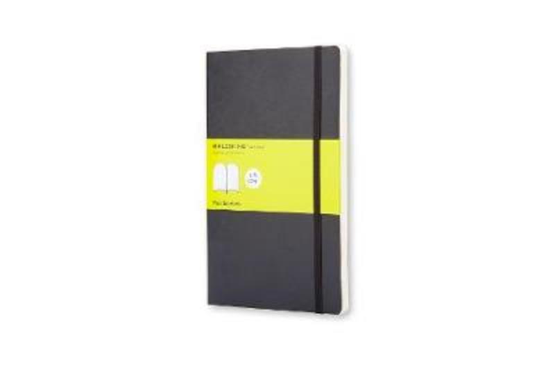 Large Plain Black Soft Cover Notebook By Moleskine 9788883707209